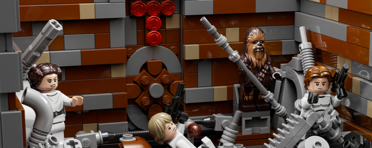 Lego Star Wars Thrash Compactor diorama Copyright Lego https://www.lego.com/en-us/product/death-star-trash-compactor-diorama-75339